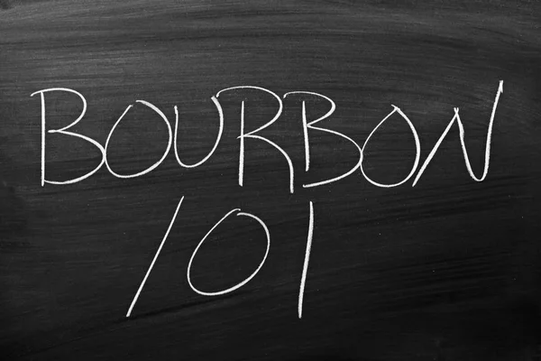 Bouorbon 101 op een schoolbord — Stockfoto