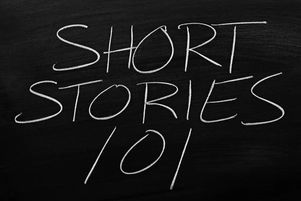 Histórias curtas 101 Em um quadro negro — Fotografia de Stock