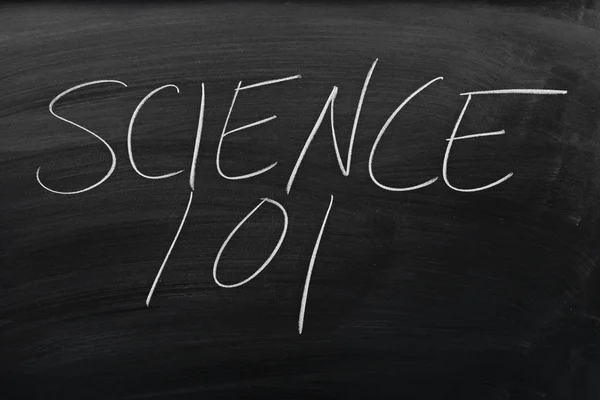 칠판에 과학 101 — 스톡 사진