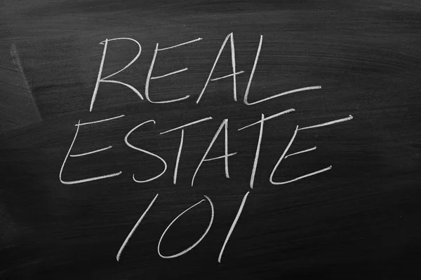 Real Estate 101 na tabuli Stock Obrázky