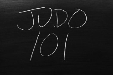 Judo 101 bir kara tahta üzerinde