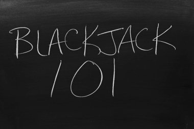Bir kara tahta üzerinde blackjack 101