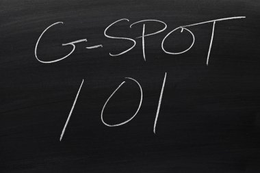G-Spot 101 bir kara tahta üzerinde