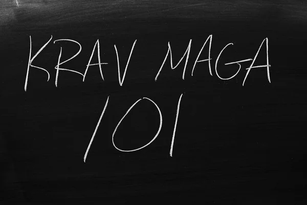 Krav Maga 101 em um quadro negro — Fotografia de Stock