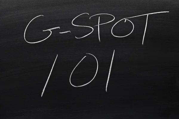 G-Spot 101 pe o tablă neagră — Fotografie, imagine de stoc