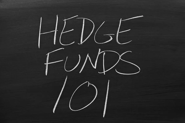 Hedge Funds 101 On A Blackboard