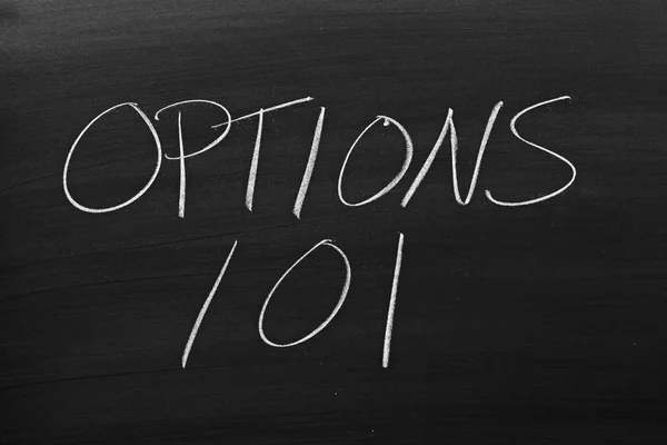 Options 101 On A Blackboard