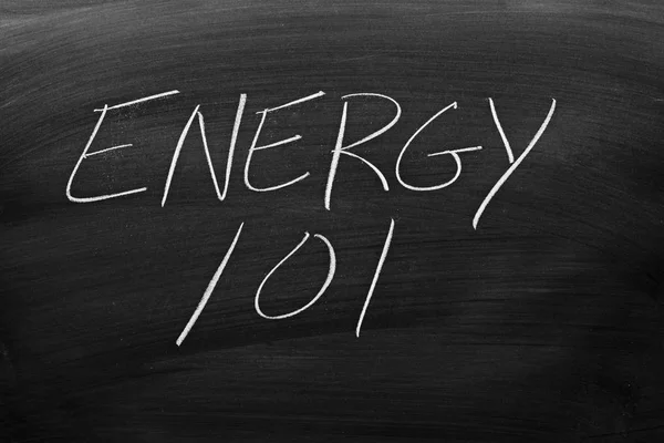 Energy 101 On A Blackboard — Stock Photo, Image