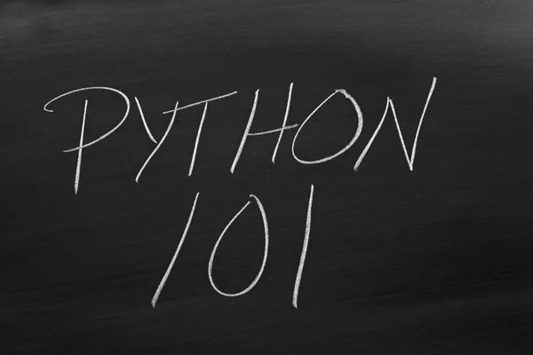 Python 101 na tabuli Stock Snímky