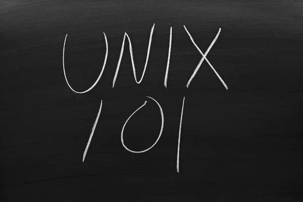 UNIX 101 na tabuli Stock Snímky