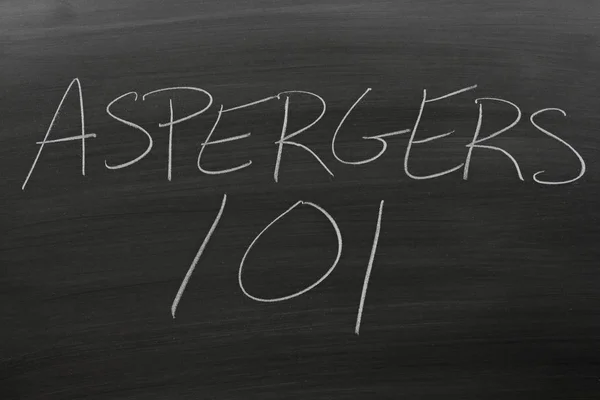 Aspergers 101 en una pizarra — Foto de Stock