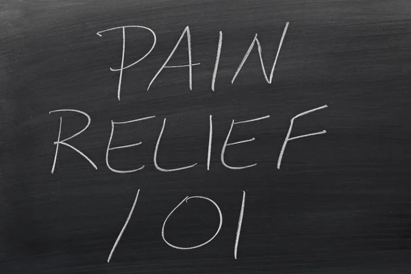 Pain Relief 101 na tablicy — Zdjęcie stockowe