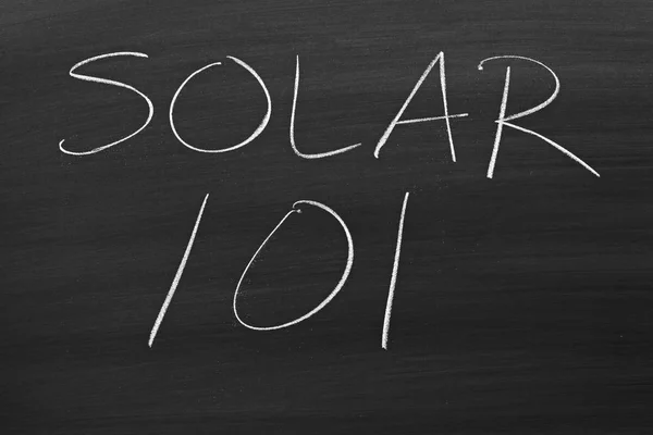 Solar 101 su una lavagna — Foto Stock