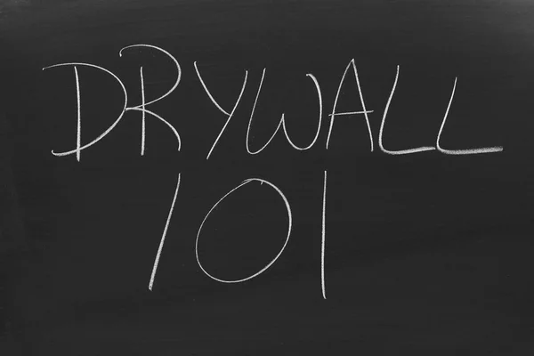 Drywall 101 en una pizarra —  Fotos de Stock