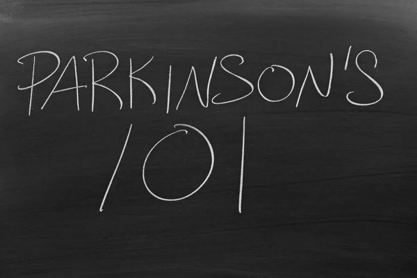 Parkinson 101 an der Tafel — Stockfoto