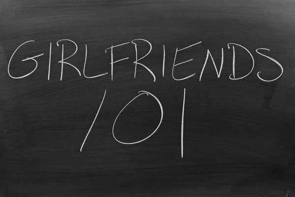 Girlfriends 101 On A Blackboard — Stock Photo, Image