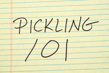 Sarı bloknot üzerinde dekapaj 101