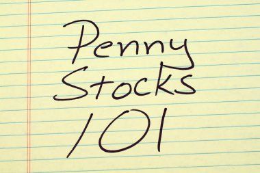 Penny Stocks 101 On A Yellow Legal Pad clipart