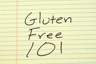 Gluten Free sarı bloknot 101