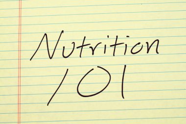 Beslenme 101 sarı bloknot