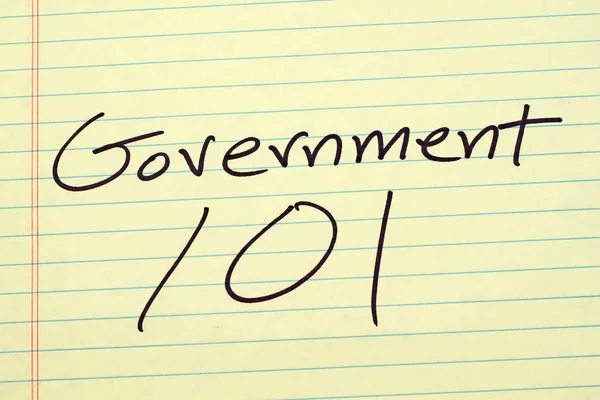 Government 101 On A Yellow Legal Pad