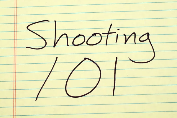 101 lövés A sárga jogi pad — Stock Fotó