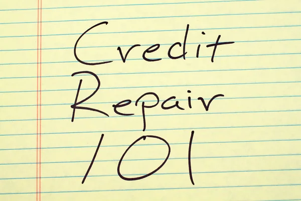 Credit Repair 101 On A Yellow Legal Pad