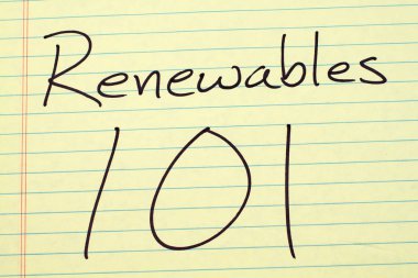 Yenilenebilir enerji 101 a bloknot sarı