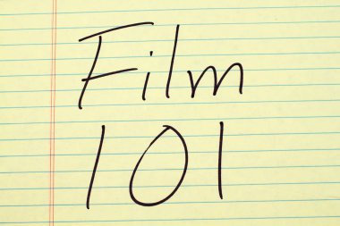 101 sarı bloknot üzerinde film