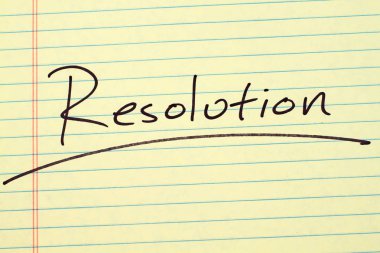 Sarı bloknot çözünürlüğüne