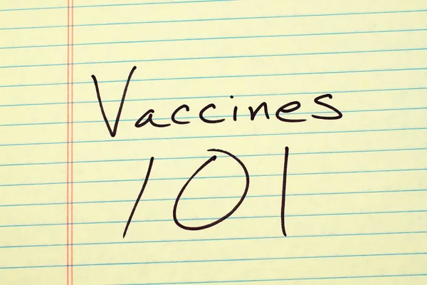 Vakcín 101 a žlutá grafický čip Stock Fotografie