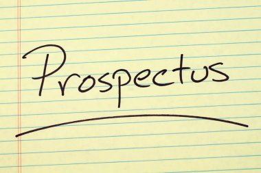 Sarı bloknot prospektüs