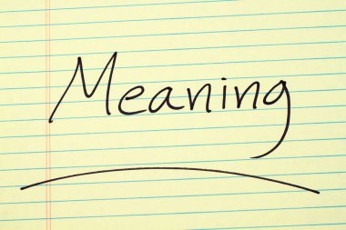 Sarı bloknot bir anlam