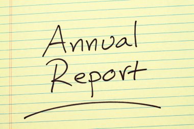 Sarı bloknot yıllık raporu