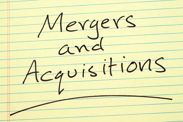 Mergers And Acquisitions On A Yellow Legal Pad