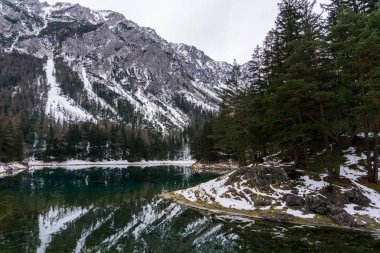 Nefes kesen Alp sahne Avusturya dağlarında