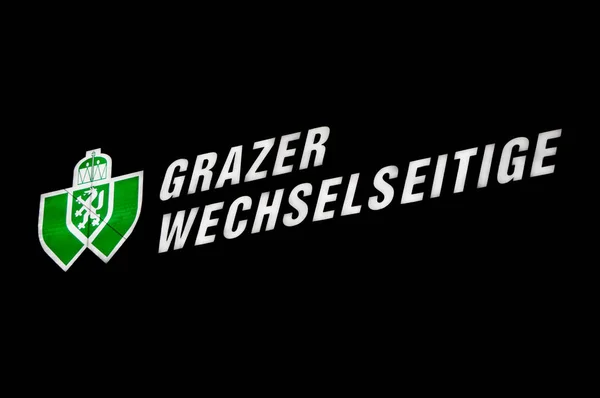 Graz Austria 2018 Logotipo Inscripción Grazer Wechselseitige Sobre Sede Una —  Fotos de Stock