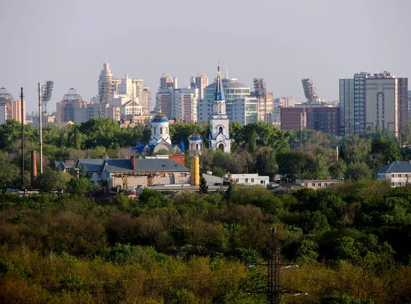 Igreja Vladimir Igual Aos Apóstolos Fundo Edifícios Cidade Voronezh Rússia — Fotografia de Stock