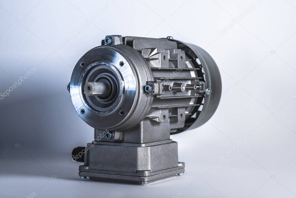 Electric motor required for the bottling line, industrial equipment.