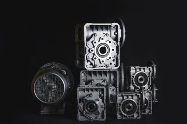 Solucan motoru, elektrik motorları ve şişeleme hatları için ekipman, fabrikalar için endüstriyel ekipman gıda endüstrisi.