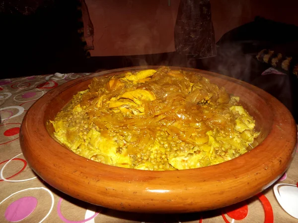 Marokko Dish: Rfissa — Stok Foto