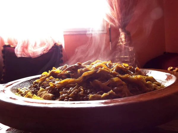 Marokko Dish: Rfissa — Stok Foto