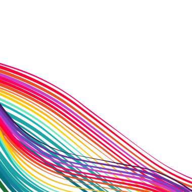 Soyut dalga çok renkli arka plan