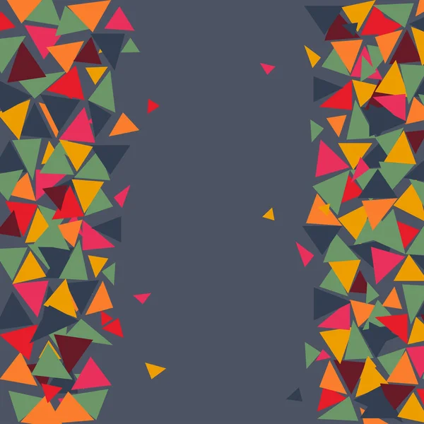 Triángulo abstracto Fondo multicolor — Vector de stock
