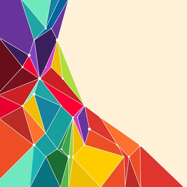 Triangle abstrait Fond multicolore — Image vectorielle