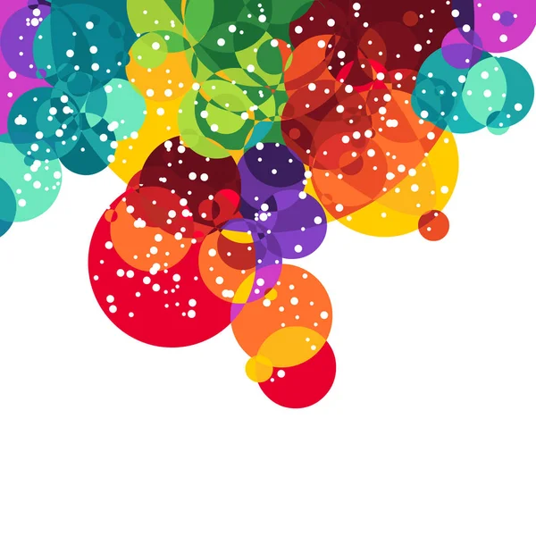 Illustration vectorielle de cercle fond multicolore — Image vectorielle