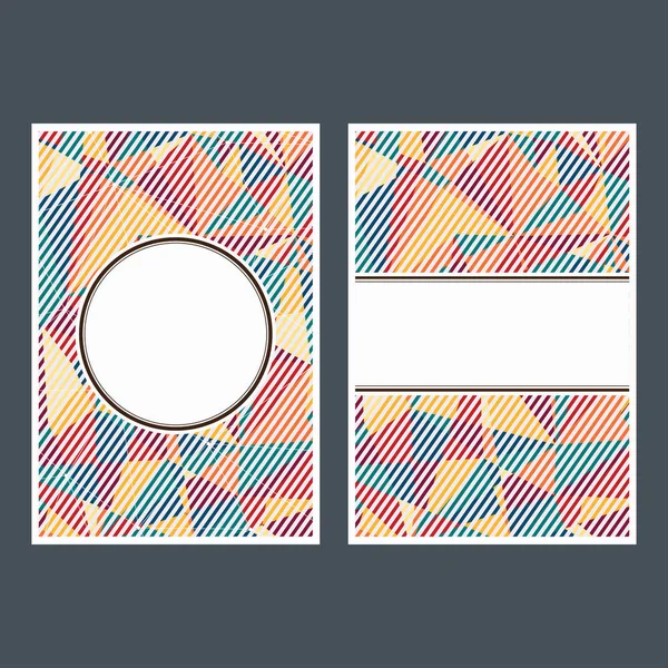 Векторна ілюстрація з шаблоном дизайну обкладинки трикутника — стоковий вектор