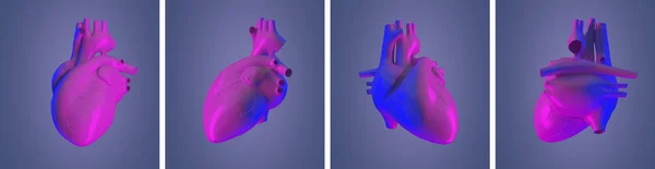 3D rendering illustratie van hart — Stockfoto