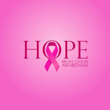 Göğüs kanseri farkındalık vektörü çizimi.