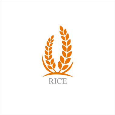 Premium Rice büyük kaliteli tasarım konsept vektör.